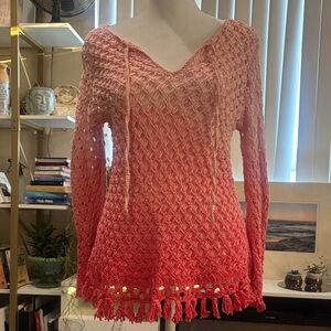 Tommy Bahama Coral Ombre V-Neck Sweater